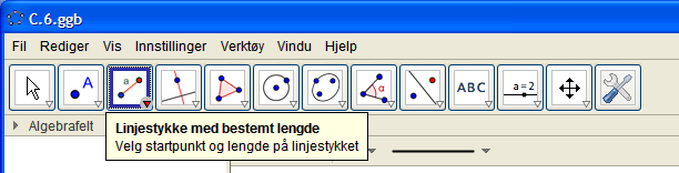 NIVÅ C C.6: Kunne tegne en trekant ut fra en hjelpefigur. Her er en hjelpefigur til ABC? Tegn trekanten. C 75 3cm A B KOPLING TIL GJENNOMGÅTT KUNNSKAP Her bygger vi på B.2 (Dynamisk geometri), B.