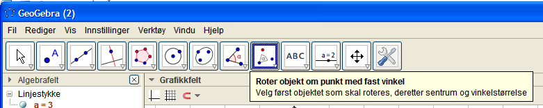 NIVÅ E Når vi har tegnet et objekt enten som «Mangekant» eller som