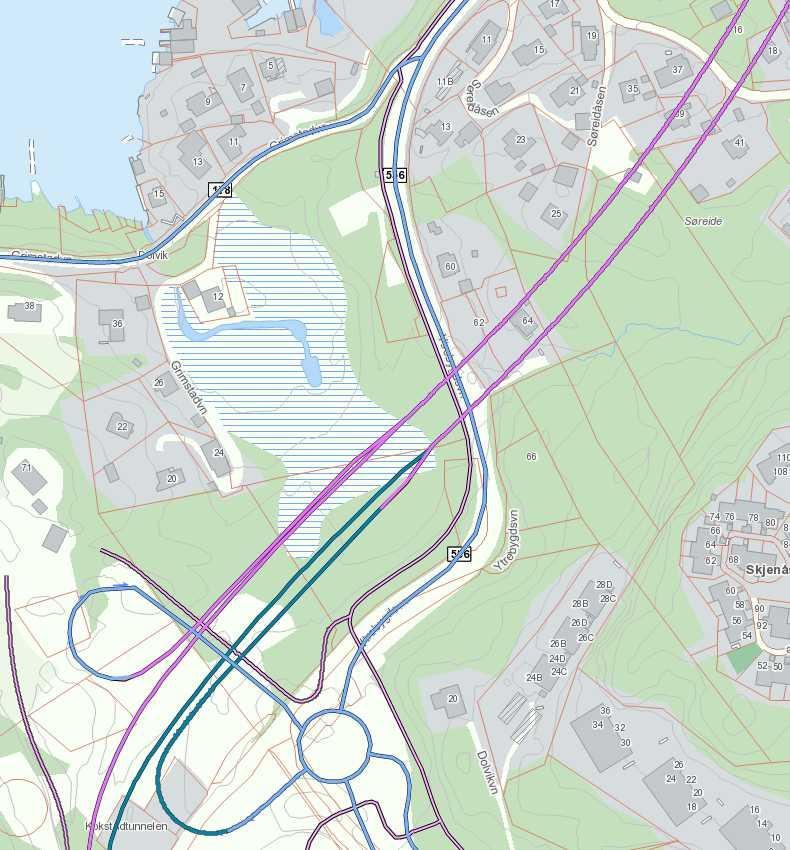 7400/8 3400/10 Planområdet 12400/5 12600/5 5700/8 3800/5 12000/7 8700/5 3900/4 8500/4 11800/7 Figur 2.