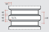 Som vist på diagrammet vil forskalinger av større dimensjoner være utstyrt med stag og forankring. Dette vil fremkomme på leveransen.