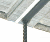 Skjøtejernskassett Kategori trapesprofil 1.25 m Stålkvalitet armering: 500 NC, Omfar 50 x dia.