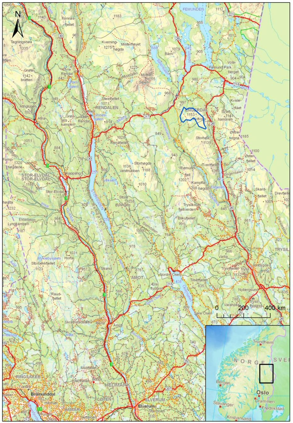 2 Innledning Denne konsekvensutredningen er laget av Sweco Norge AS på oppdrag fra Austri Vind DA. Til grunn for utredningen ligger fastsatt utredningsprogram fra NVE (27. februar 2012, vedlegg 1).