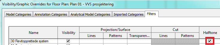 Filter for ikke navngitte system For at du lett skal kunne se