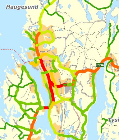 Pr i dag er det ca 160.000 daglige turer som berører byområdet, hvorav ca 2/3 er internturer og 1/3 inn/utreiser.