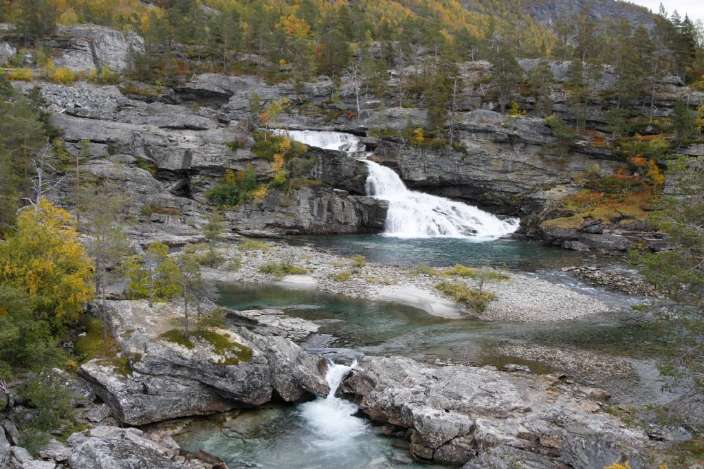 Bilder fra området Rauma-Ulvåa Strykparti fra de øvre