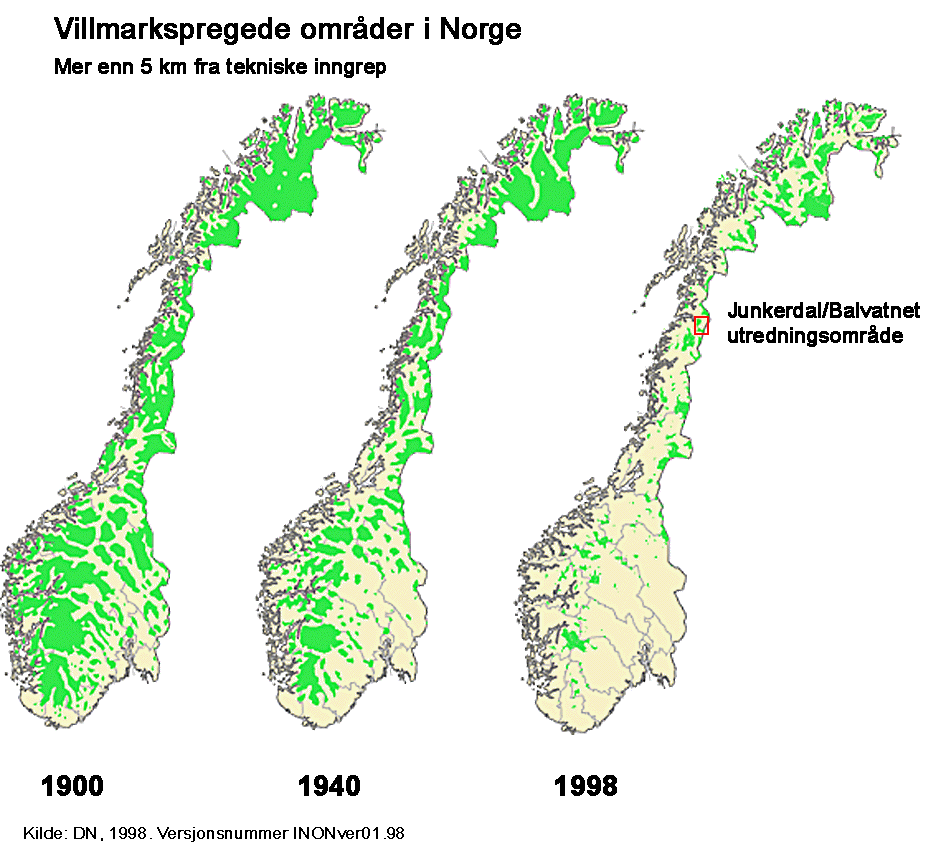 Kartlegging av landskap i samband med bruks- og verneplan for Junkerdal/Balvatnet området 4.