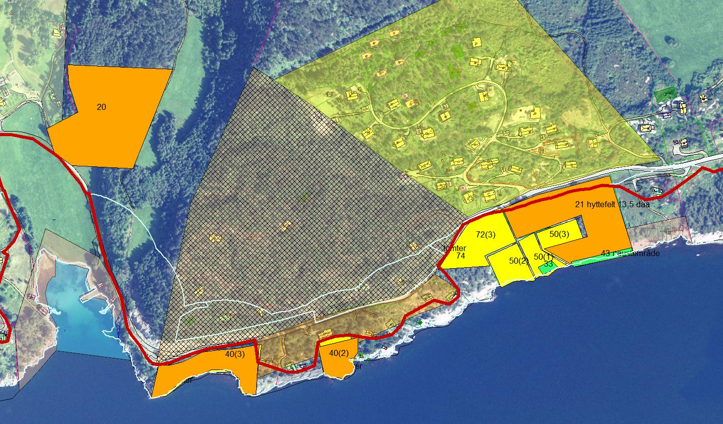 Skåtodden Hytte 20 Hytte 21 Naust 33 Naust 43 Hytte 40, Bustad 72 Hytte 40 og bustad 72 er innspel om tomter på Skåtodden.