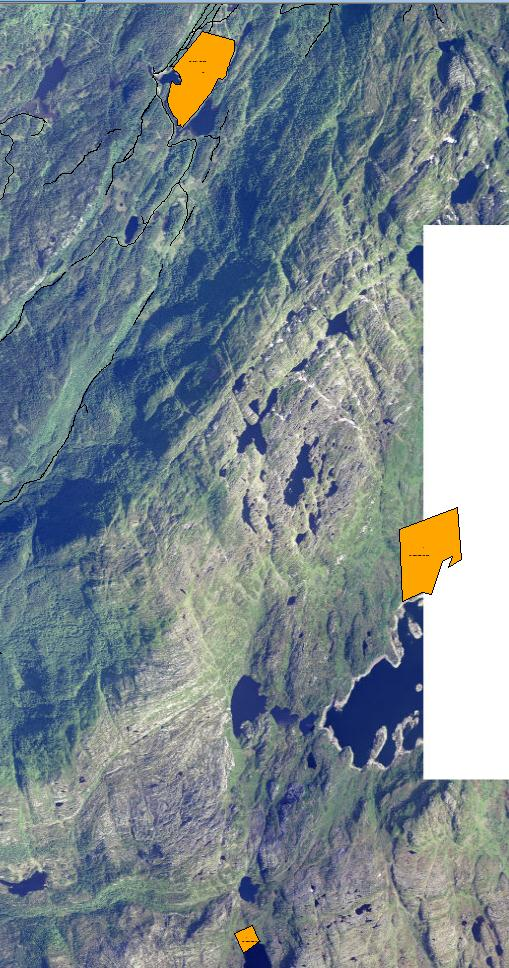 Sævild, Faglibotnen Hytte 38, Sævild. Hyttefelt i fjellet under tregrende, veg inn til området. Takast med til vidare vurdering, Hytte 1, Faglibotnen.