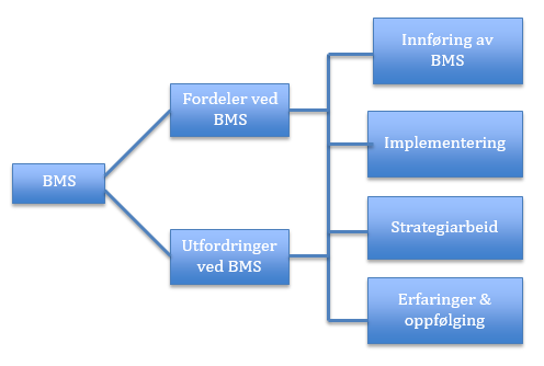 Figur 14 - Kategoritre til bruk i analyse av intervjuer. 3.