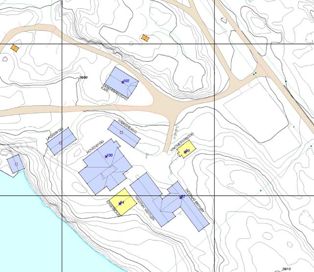 Det vert elles vist til søknad mottatt 14.02.16 og supplert 19.01.16. Planstatus Eigedomen ligg i regulert område innafor det som i reguleringsplan for Radøytunet, plan id.