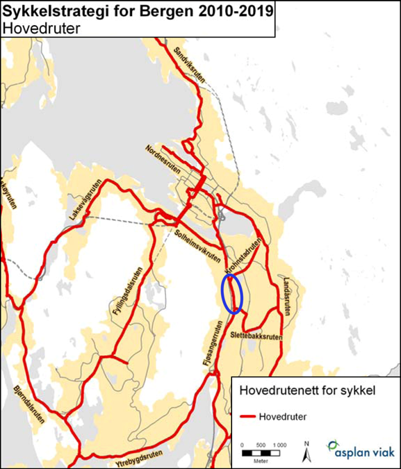 1 Innledning 1.1 Bakgrunn for arbeidet Bergen vil bli en sykkelby og dette krever en storsatsing på sykkel og innsats fra alle involverte parter.