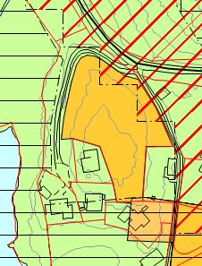 I kommuneplanen er arealdisponeringen for de tre nye tomtene i tråd med