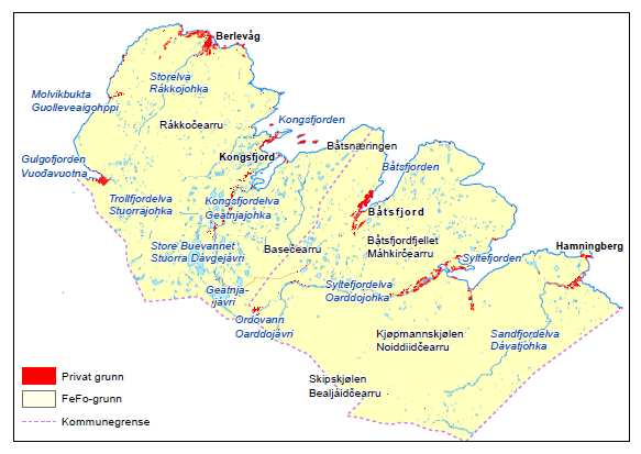 Felt 6 Varangerhalvøya vest Felt 6 omfatter den grunnen som FeFo forvalter i