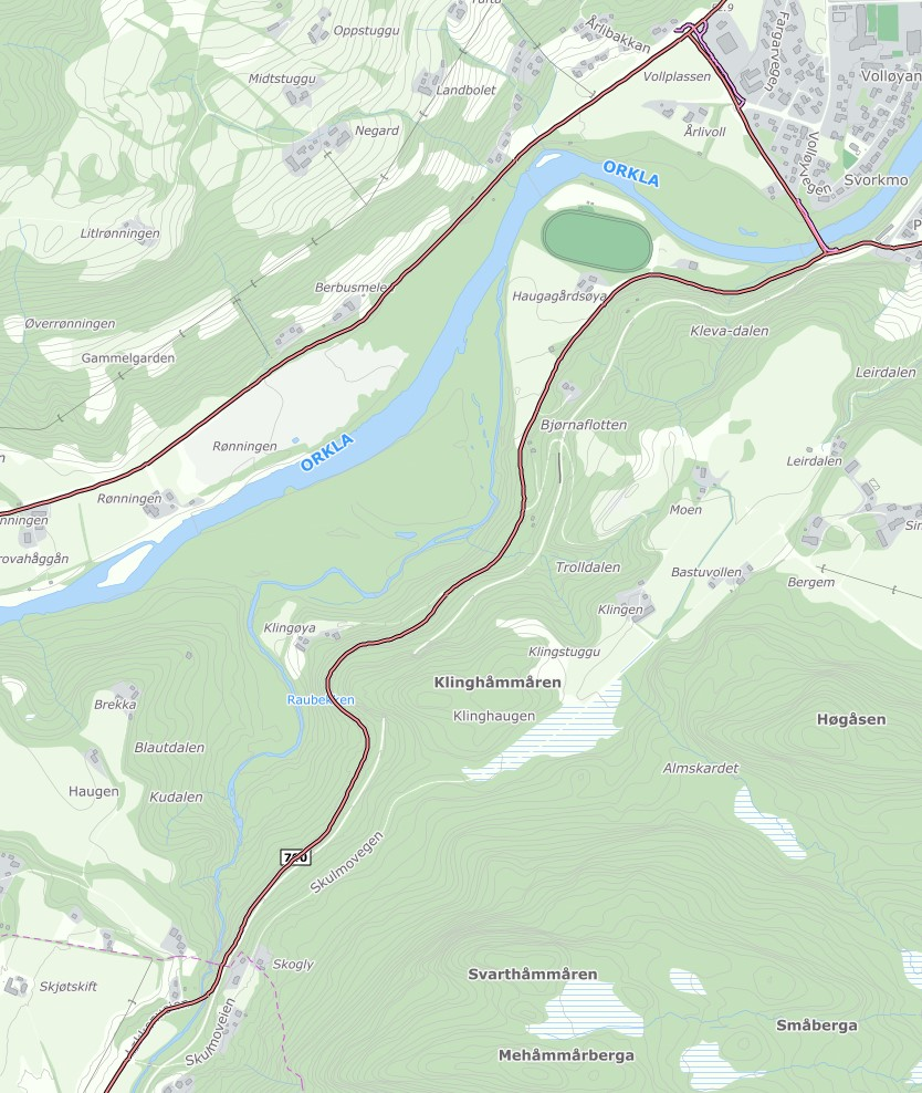 Andre fylkesvegprosjekt Fv 700 Svorkmo Skjøtskift Ny Skjøtskift bru, utretting av kurver i området Bygging 2017/2018 Tiltak etter tunnelsikkerhetsforskiften.