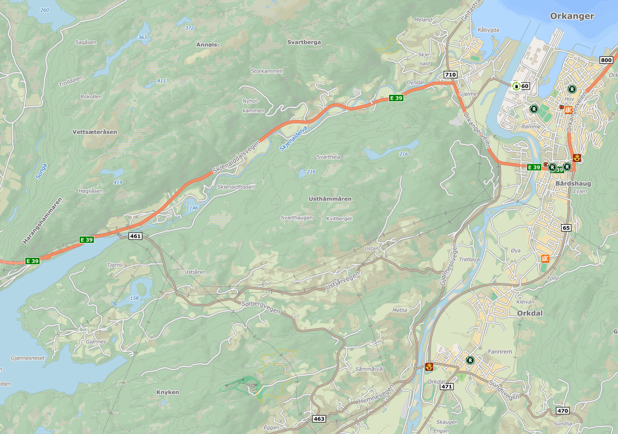Orkdalspakken E39 KVU Harangen Thamshamn / Orkdalspakken Konseptvalgutredning utføres av staten på prosjekter med