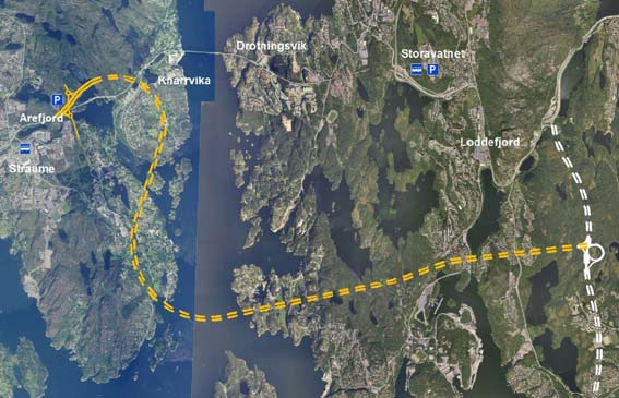 fordelar framfor D8 Alt D7 undersjøisk tunnel med endepunkt i kryss med Ringveg vest Avlastar krysset ved Storavatnet Høg anleggskostnad