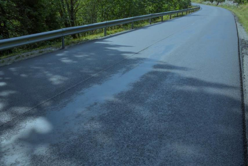 homogenitet av asfaltdekke i