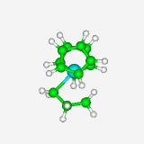 Nå er veien ikke lang til et nytt kation, Cp 2 ZrC 3 H 7 +, som dannes ved at etenmolekylet settes inn mellom Zr og metylgruppen som i utgangspunktet var bundet til Zr.