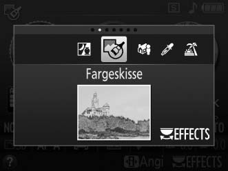 Spesialeffekter Spesialeffekter kan brukes når du tar bilder.