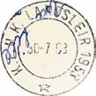 Stempel nr. S1 Type: Motiv Brukstid 31.07.-06.08.