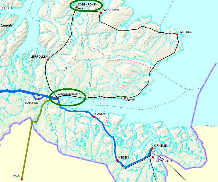 Side 16 Det antas at hele lasten vil knyttes til det samme punktet i nettet. Størrelsen på lasten vanskeliggjør tilkobling til regionalnettet.