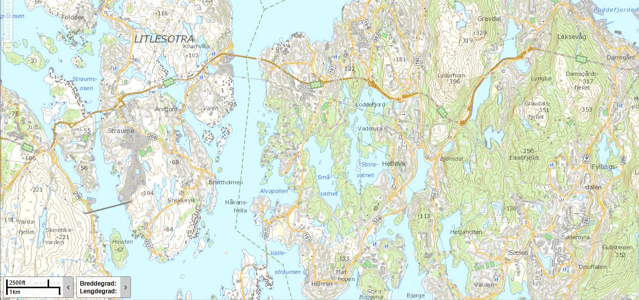 Utfyllende informasjon om registrerte naturverdier i et større omland er omtalt i kap. 5.