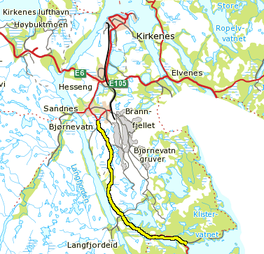 Fv 885 HP 2 km 0,0 14,2 i Finnmark ÅDT 2014 Km 0,0 8,3: 750,