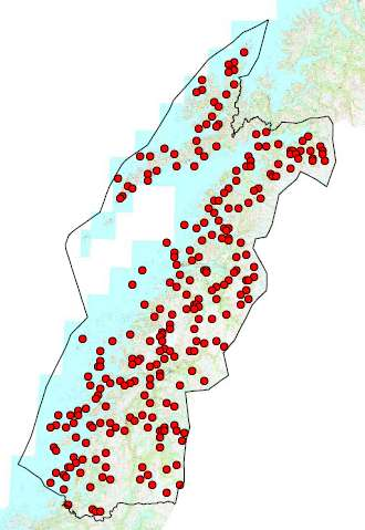 Nordland 2011: utvelgelse av observasjonsenheter X 8.