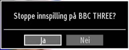 VIKTIG: For å se opptaksbibliotek må du først koble en USB-disk til din TV mens den er slått av. Du skal deretter skru på TV-en for å aktivere opptaksfunksjonen.