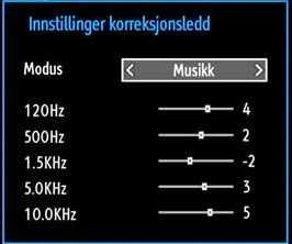 Konfigurere lydinnstillinger Lydinnstillinger kan konfigureres i henhold til dine personlige preferanser. Trykk MENU og velg det første ikonet ved å bruke eller.