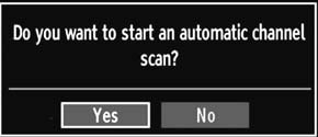 screen will be displayed, requiring you to set Country,Teletext Language and Scan Encrypted options.