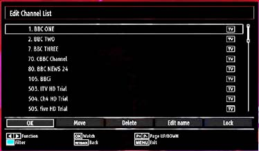 Installation Press MENU button on the remote control and select Installation by using or button. Press OK button and the following menu screen will be displayed.