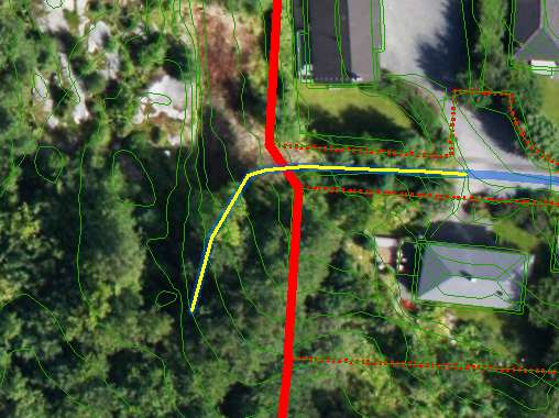 Az: Rødsåsen, Vindalveien à Vesterøyveien Fra kote 47 til kote 56