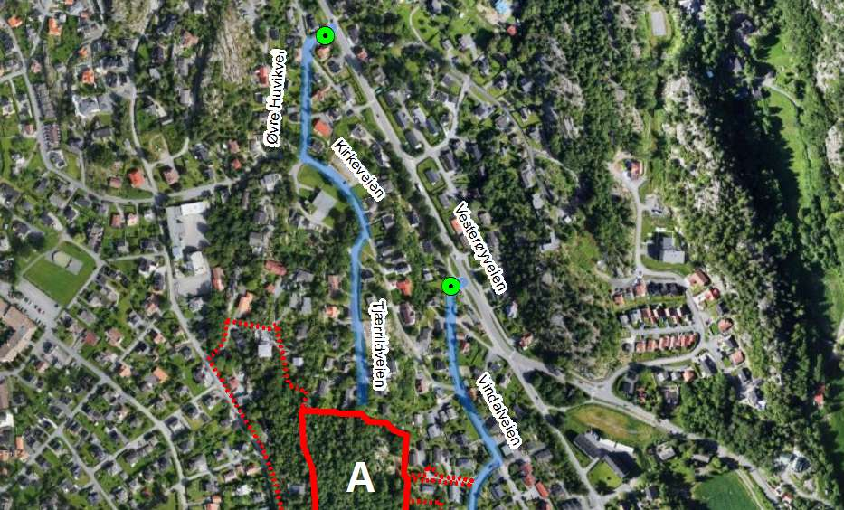 3. Trafikellinger på Øvre Huvikvei og Vindalveien Som en del av trafikkanalysen av