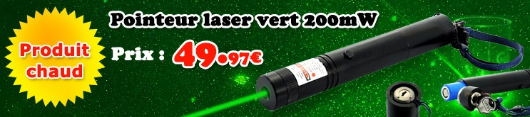 laser Vert LASER VERT 150mW Pointeur laser Vert 200mW Pointeur laser Vert 300mW Pointeur laser Vert 400mW Pointeur laser Vert