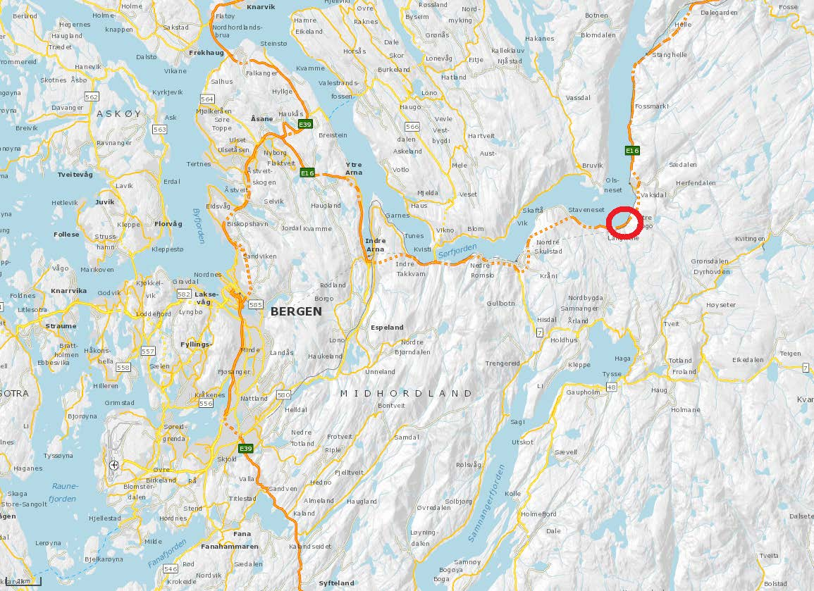 1 Innledning Den 12. mai og 21. mai 2015 gikk det to store skred over E16 ved Boge i Vaksdal kommune.