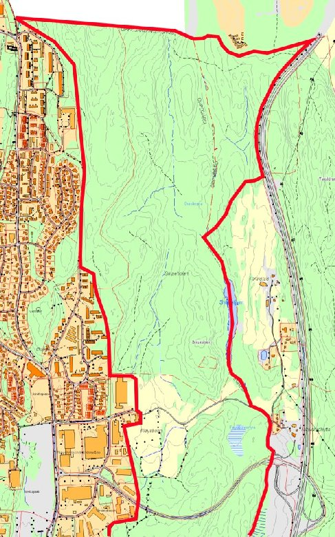 Fløysbonn nord Tett på bebyggelsen på Ødegården