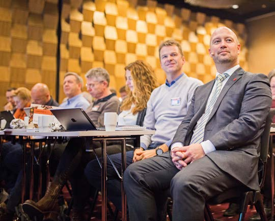 Virksomheten Statsråden på plass på PF sitt landsmøte. Foto: Politiforum med å definerer både debatt og avgjørelser i enkeltsaker.