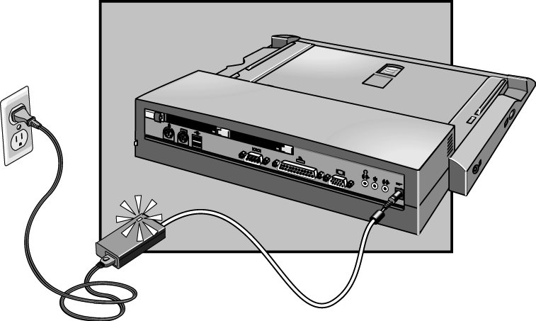 Etablere forbindelser Bruke dokkingprodukter Dokke OmniBook 1. Avslutt OmniBook fra Start-menyen.