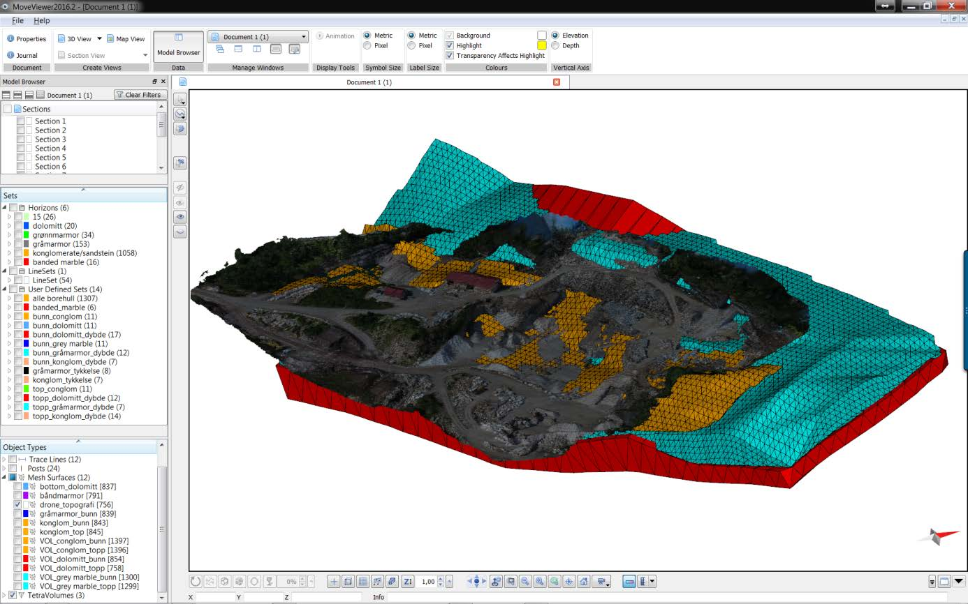 4. PRODUKTER FRA 3D-MODELLEN Å lage en 3D-modell av bruddet basert på en integrering av det beste datagrunnlag og et ønske om kunnskapsutvikling kan gi et faglig veldig bra resultat.