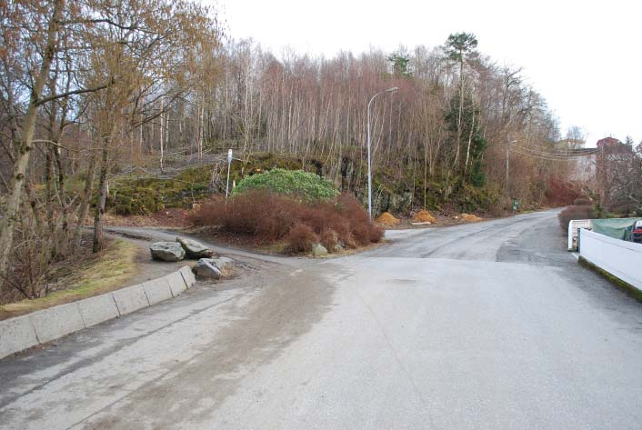 Fantoftåsen som er en vei med 30 km/t