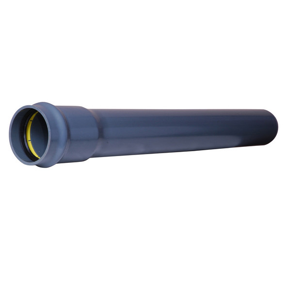 PVC trykkrør SDR 13.6 med integrert tetningsring PVC pressure pipe SDR 13.6 with integrated sealing ring PN 20 -> C 2.