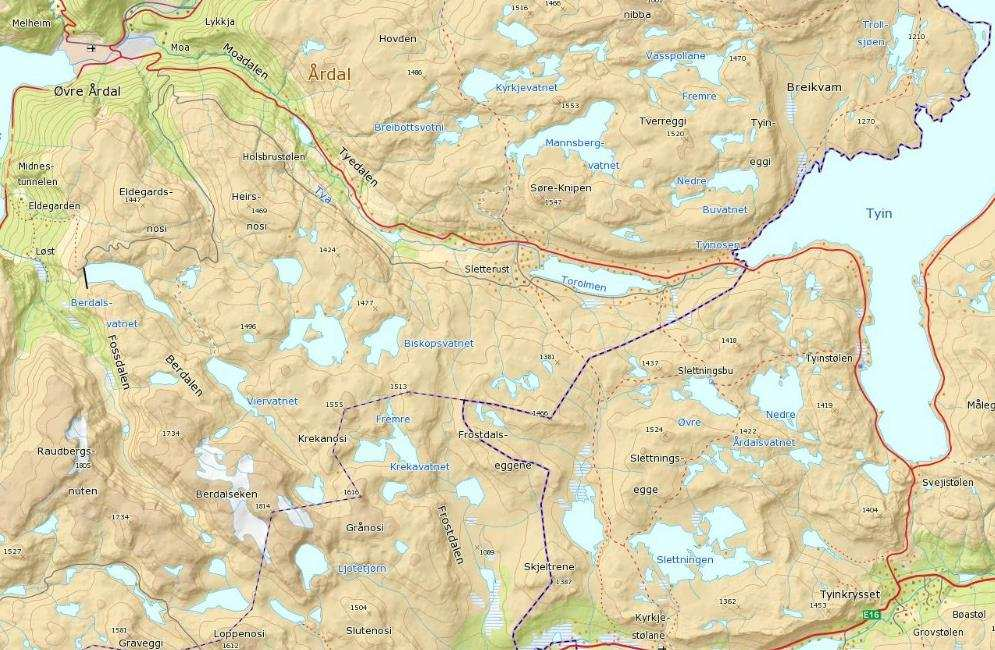 Vidsyn rådgivning as 22.12.2014 3. Historikk og geografi Vegen Øvre Årdal - Valdres over Heirsnosi vart opna i 1934. Første gong kravet om veg frå Øvre Årdal til Valdres vart fremja, var i 1887.