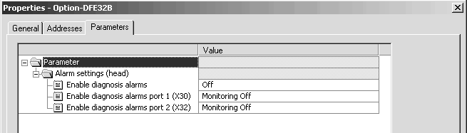 8 I 0 Driftsegenskaper til PROFINET PROFINET-alarmer med MOVIDRIVE B som eksempel 8.7 PROFINET-alarmer med MOVIDRIVE B som eksempel Ved en enhetsfeil støtter opsjon DFS21B diagnostikkalarmer.