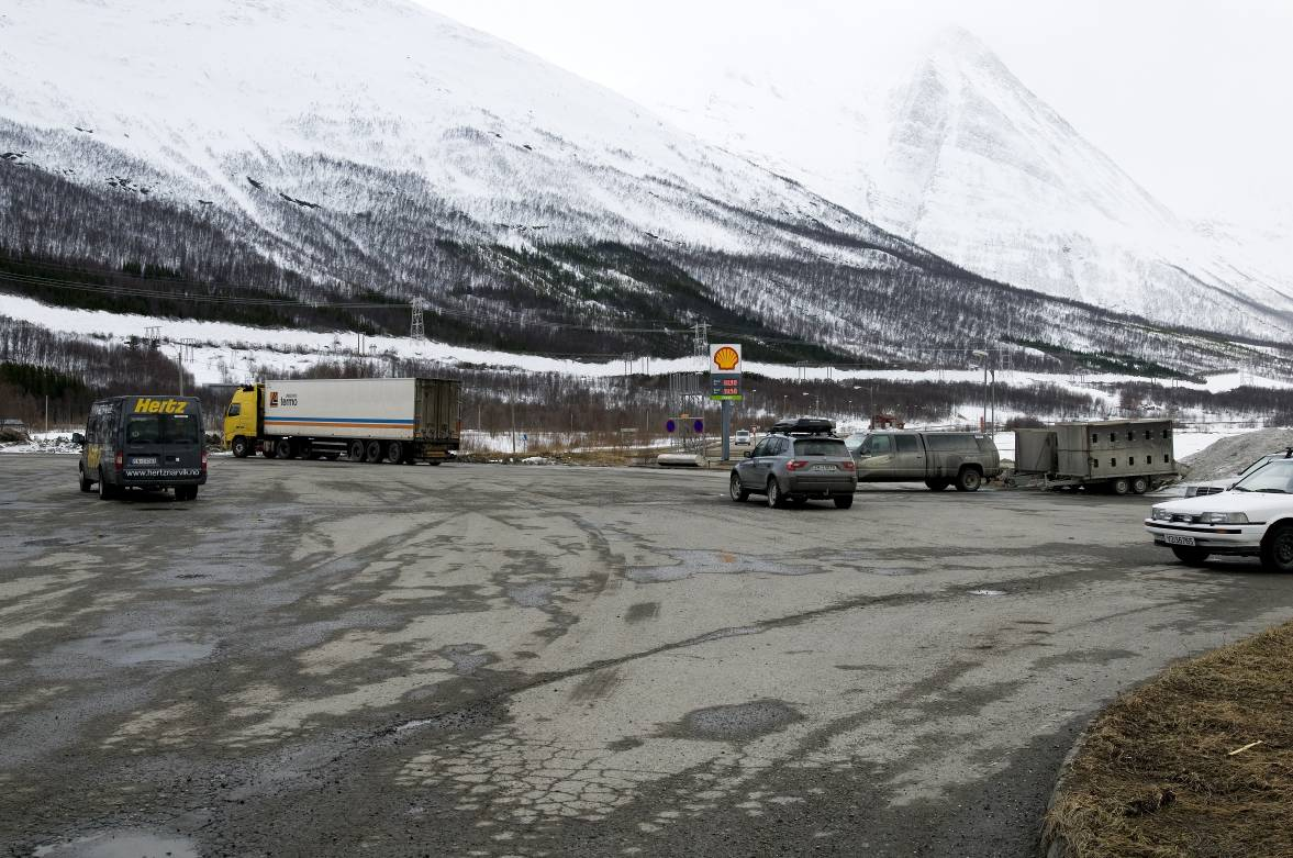 420 kv Balsfjord - Hammerfest Figur 33: Ryddegaten fremstår som et tydelig bånd et