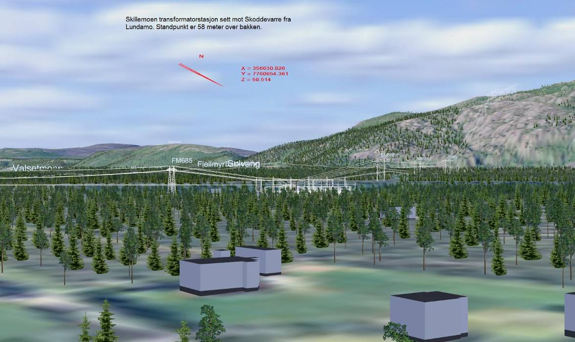 420 kv Balsfjord - Hammerfest eventuelle ryddegater inn mot stasjonen. Omfanget av inngrep vurderes som lite negativt, og det blir kun små negative konsekvenser av stasjonsplasseringen.