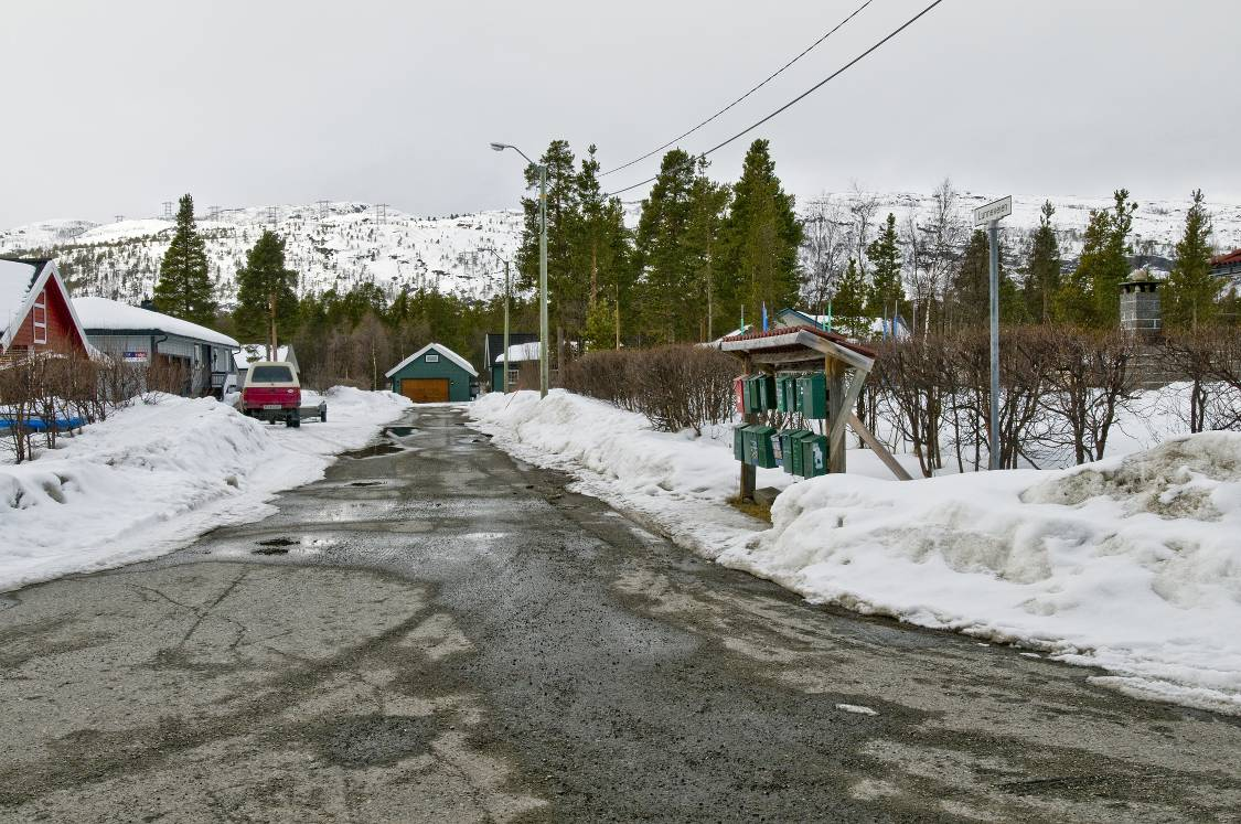 420 kv Balsfjord Hammerfest Figur 63: Nedføringen av 420 kv-ledningen mot Skillemoen