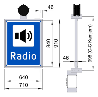 m/blink LS Artikkelnummer: 17000100013 CS-R LS Skilt nr 601 Syrefast DAB knekkfeste 2 sidig m/blink 17000100012 CS-R LS Skilt nr 601 Syrefast DAB knekkfeste 1 sidig