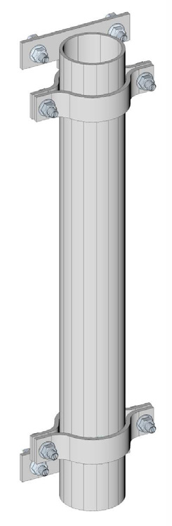 skilt Fester for montering mot Ø60mm