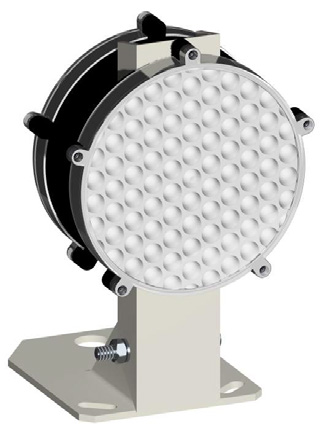 GULBLINK BESKRIVELSE 200mm Gulblink for FM skilt (601) Euroskilt LED lampe type SR1 Leveres med knekkledd-feste for betongvegg.